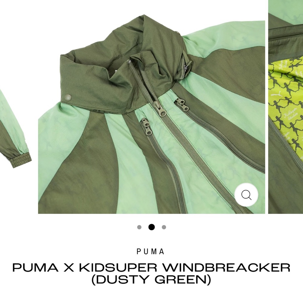 Puma x KidSuper Olive Windbreaker